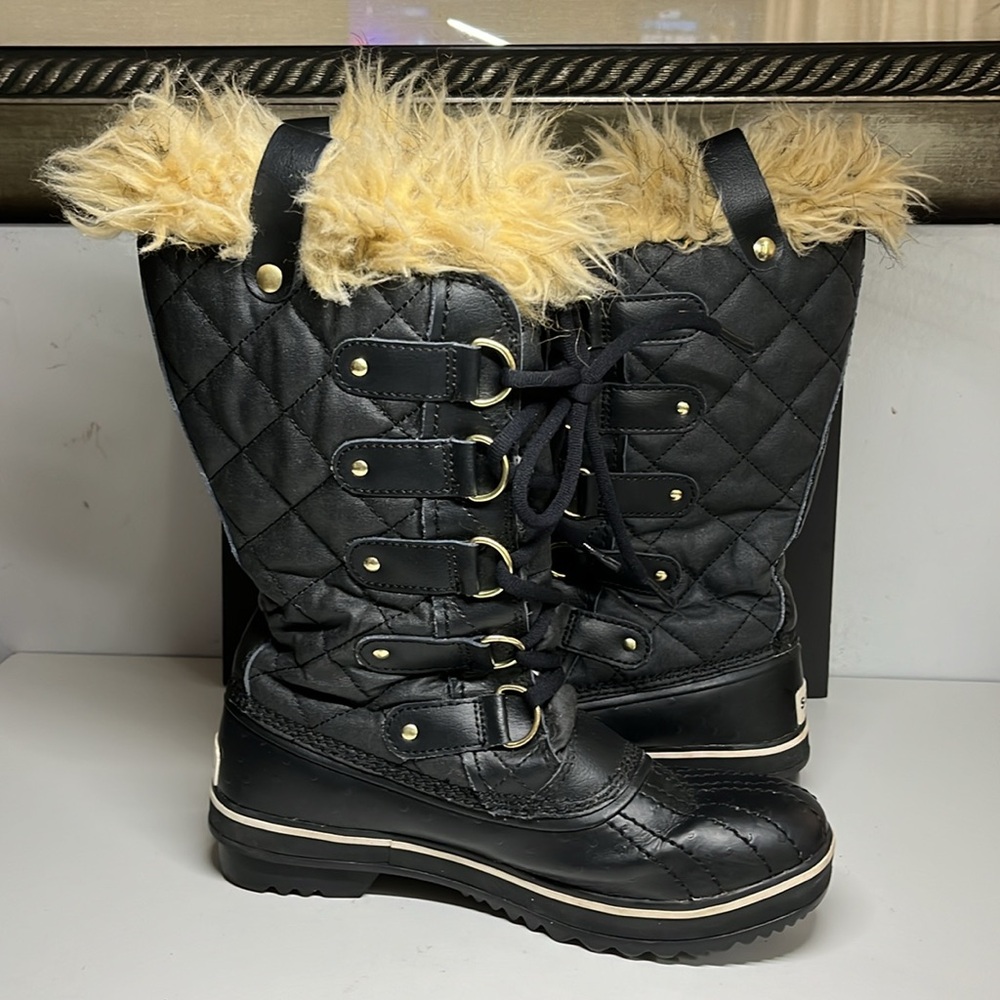 Sorel Tofino ll Coated Canvas Fur Lace
Up Winter Boots Women's Size 6.5 EU 38 - Picture 11 of 16